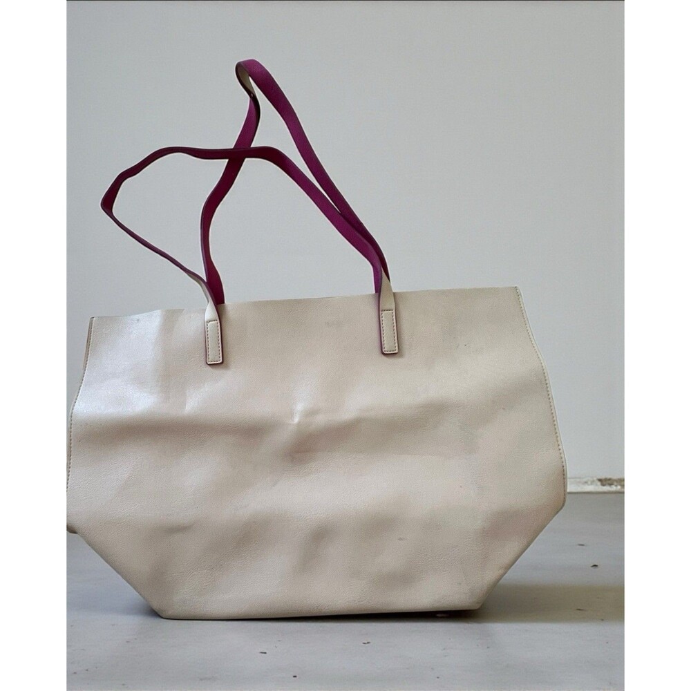 Hanae Mori Tote Bag Shoulder Thin Light Weight Tan